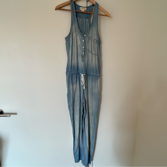 Cloth & Stone denim chambray jumpsuit - Picture 2 of 9